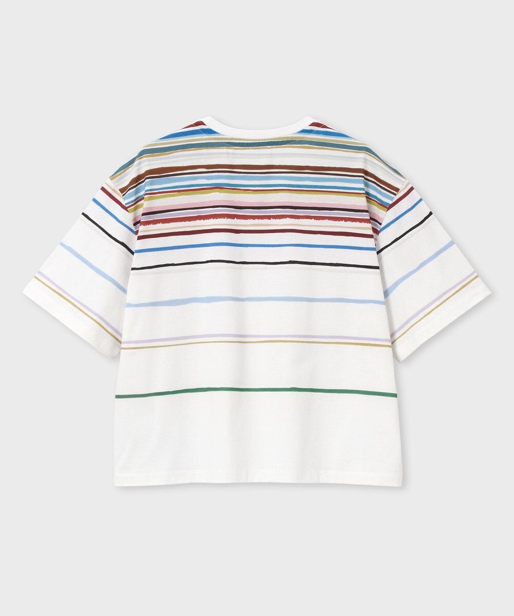 Paul Smith Cairo Stripe Chalk プリントTシャツ 