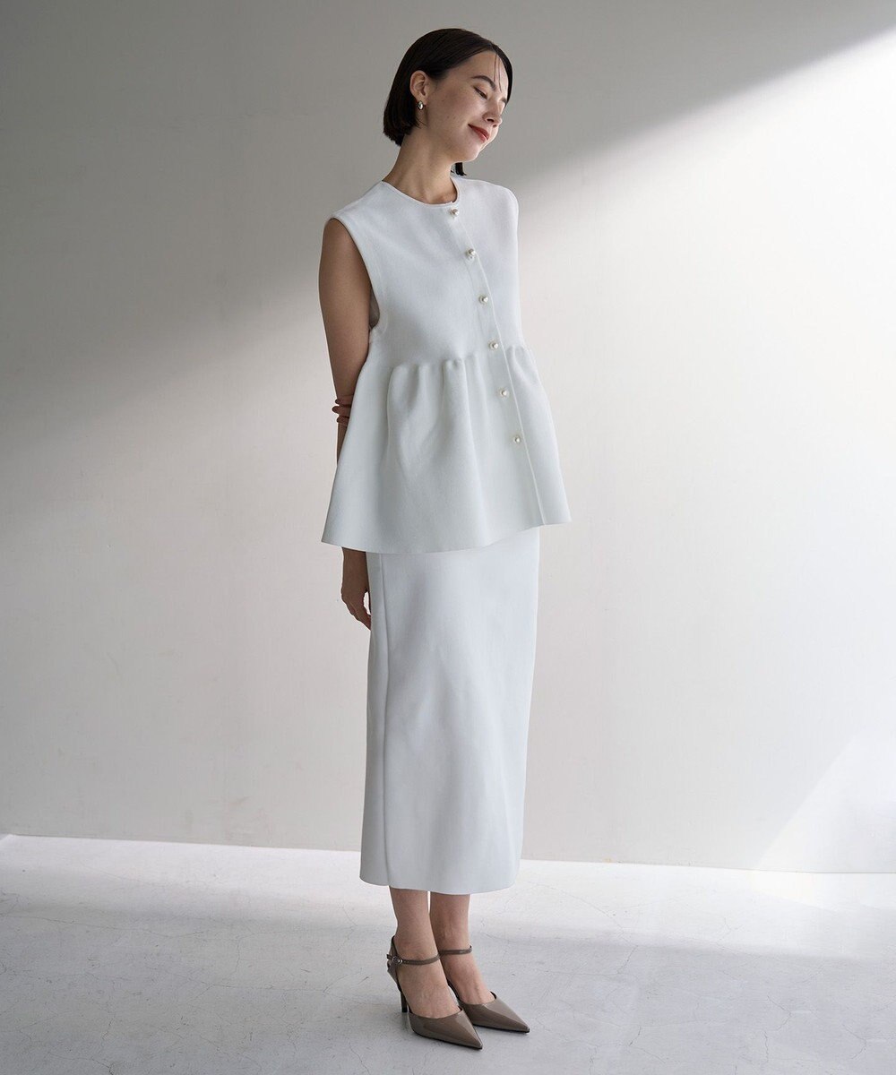 UNFILO 【VERY×UNFILOコラボ】2WAY ペプラムジレ 