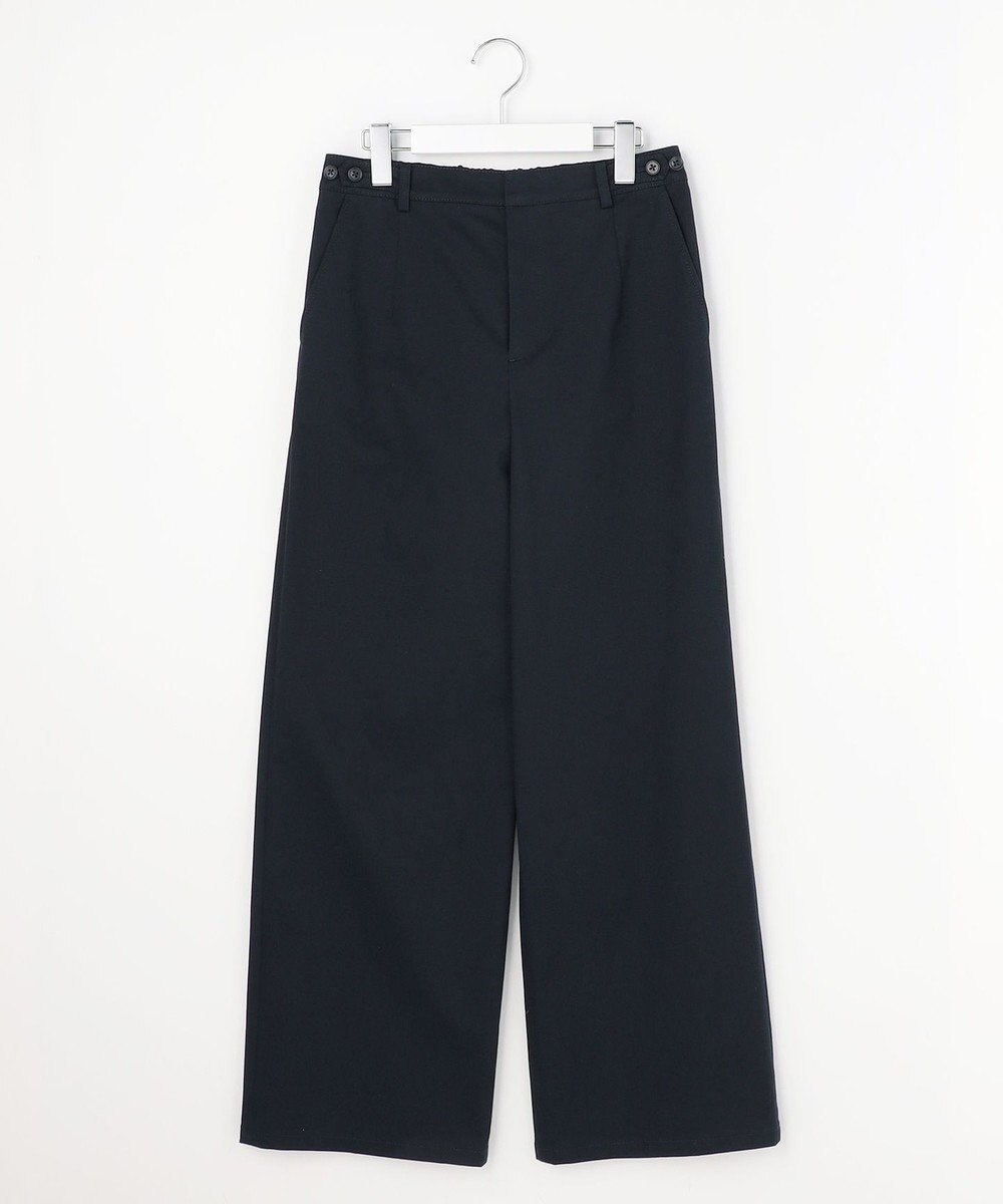 J.PRESS LADIES S チノストレッチ ワイドパンツ 