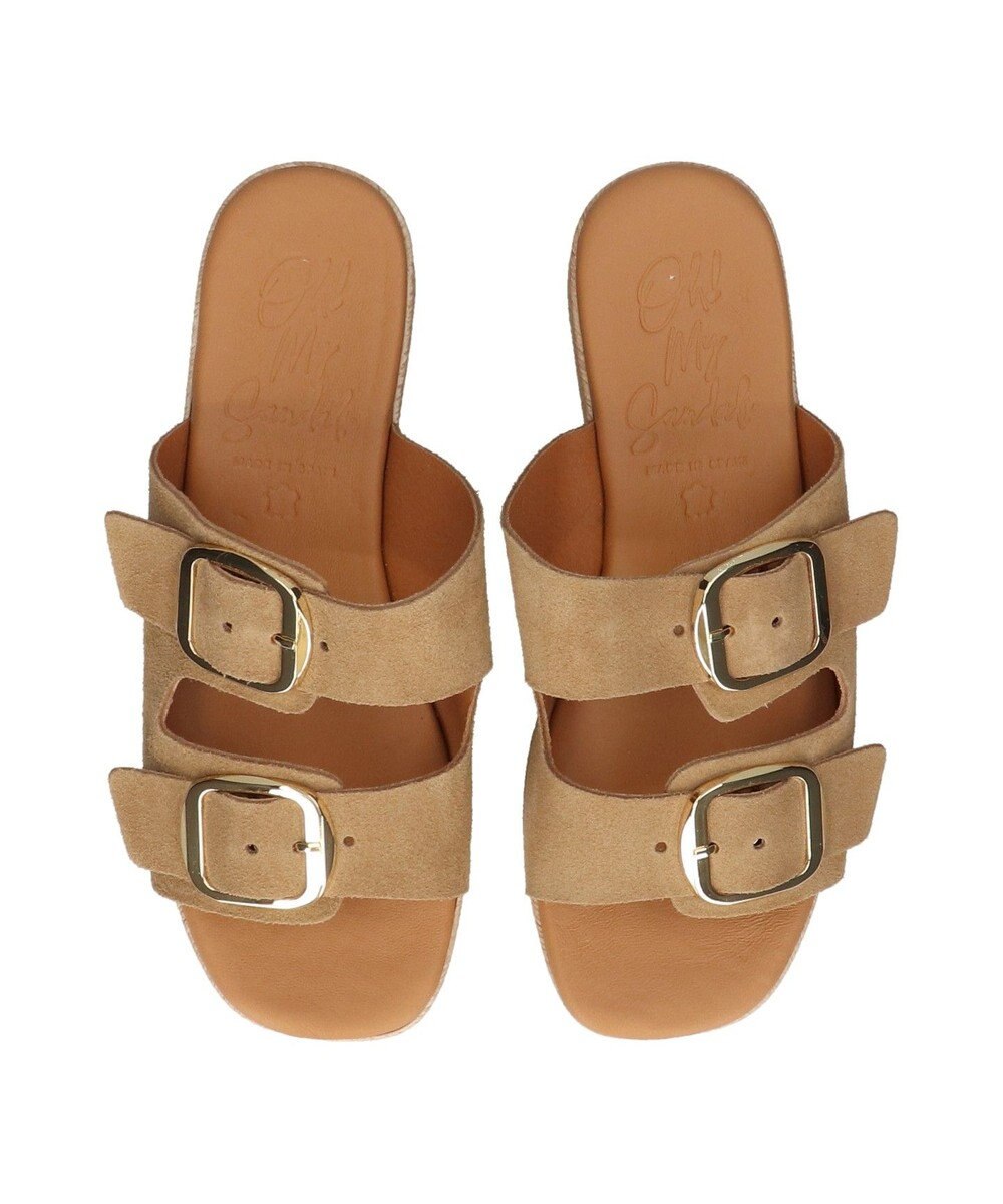 INTER-CHAUSSURES 【Oh my Sandals】ダブルバックル厚底ウエッジサンダル 