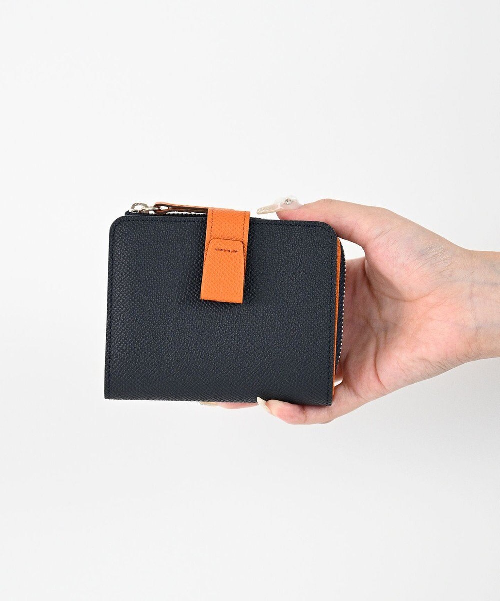 Atelier nuu 日本製 noble L字ファスナー二つ折りウォレット 