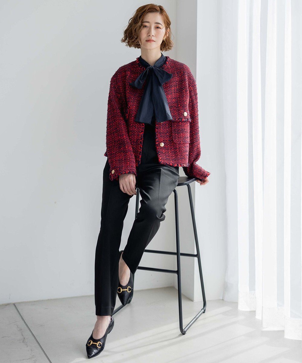 23区 S 【Oggi2月号掲載/新色追加】TRストレッチギャバ テーパードパンツ 