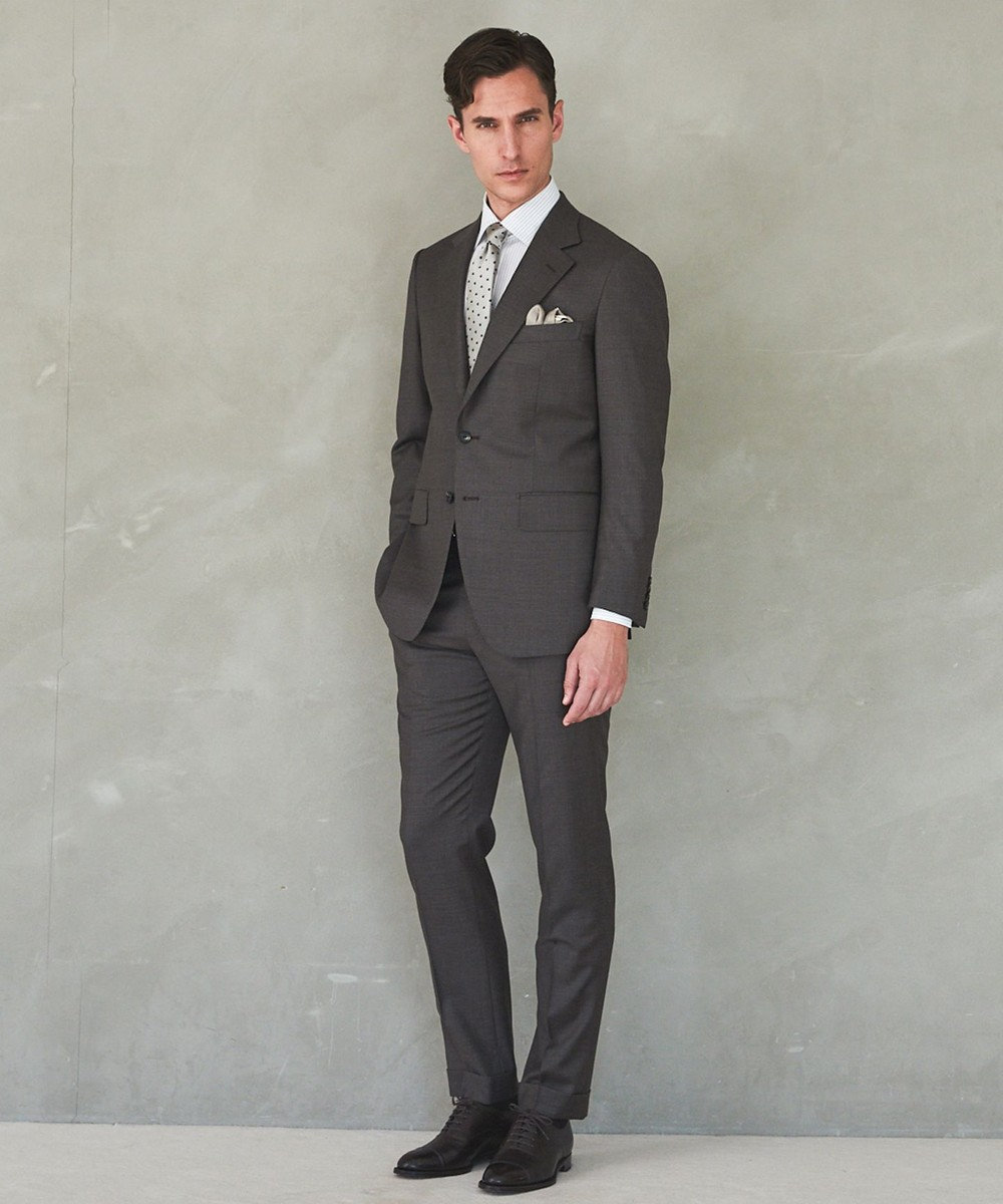 GOTAIRIKU 【DELFINO/デルフィノ】ハニーウェイ SUPER150's スーツ 