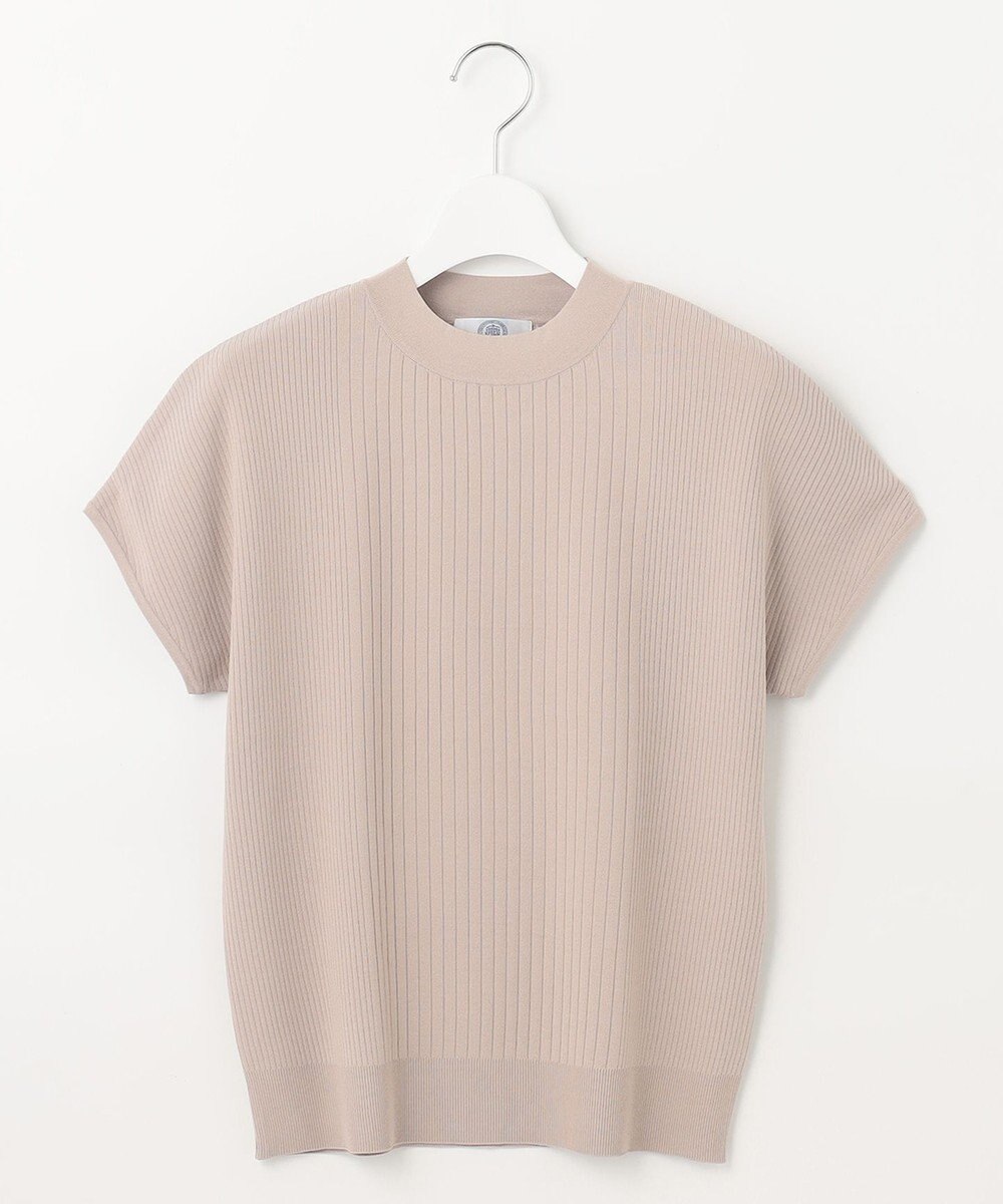 J.PRESS LADIES L 【洗える】レーヨンエリートストレッチ フレンチスリーブ ニット 