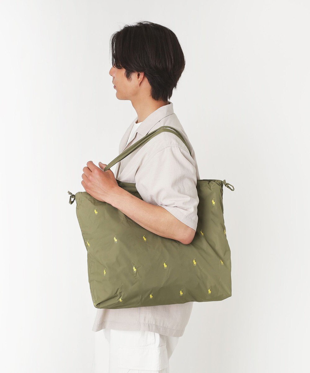 MOONBAT POLO RALPH LAUREN ポケッタブルレインバッグ ポロポニーカラードット 