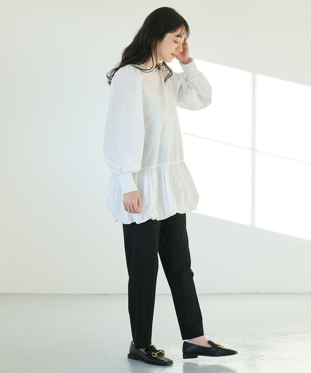 #Newans バルーンヘムブラウス 