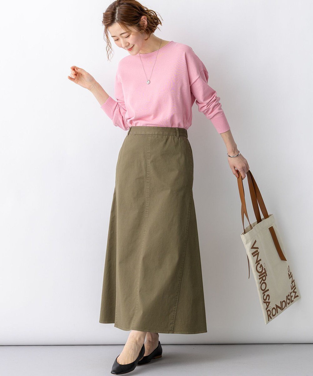 23区 S 【先行予約】ストレッチギャバ チノ スカート 