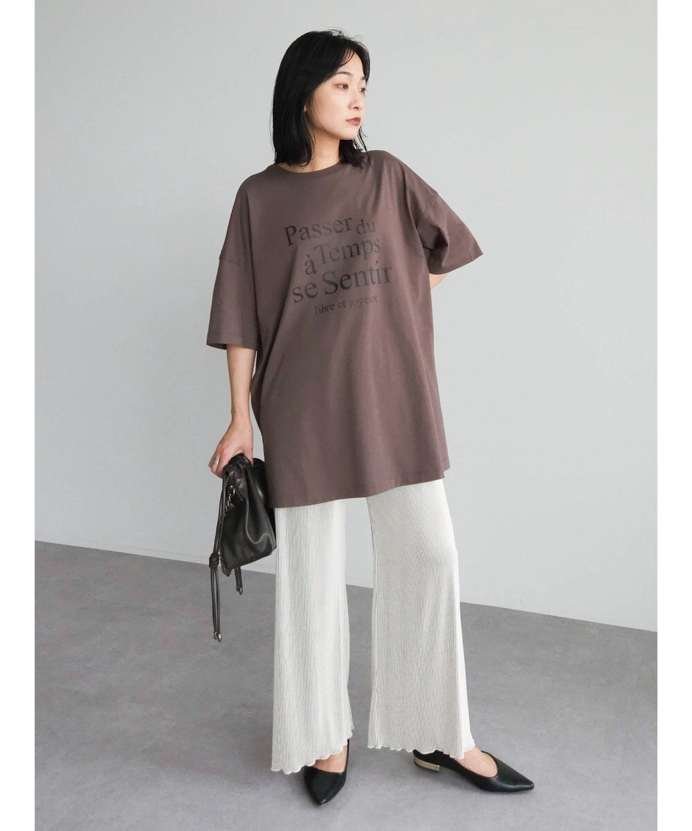 Green Parks プリーツ風カットパンツ 