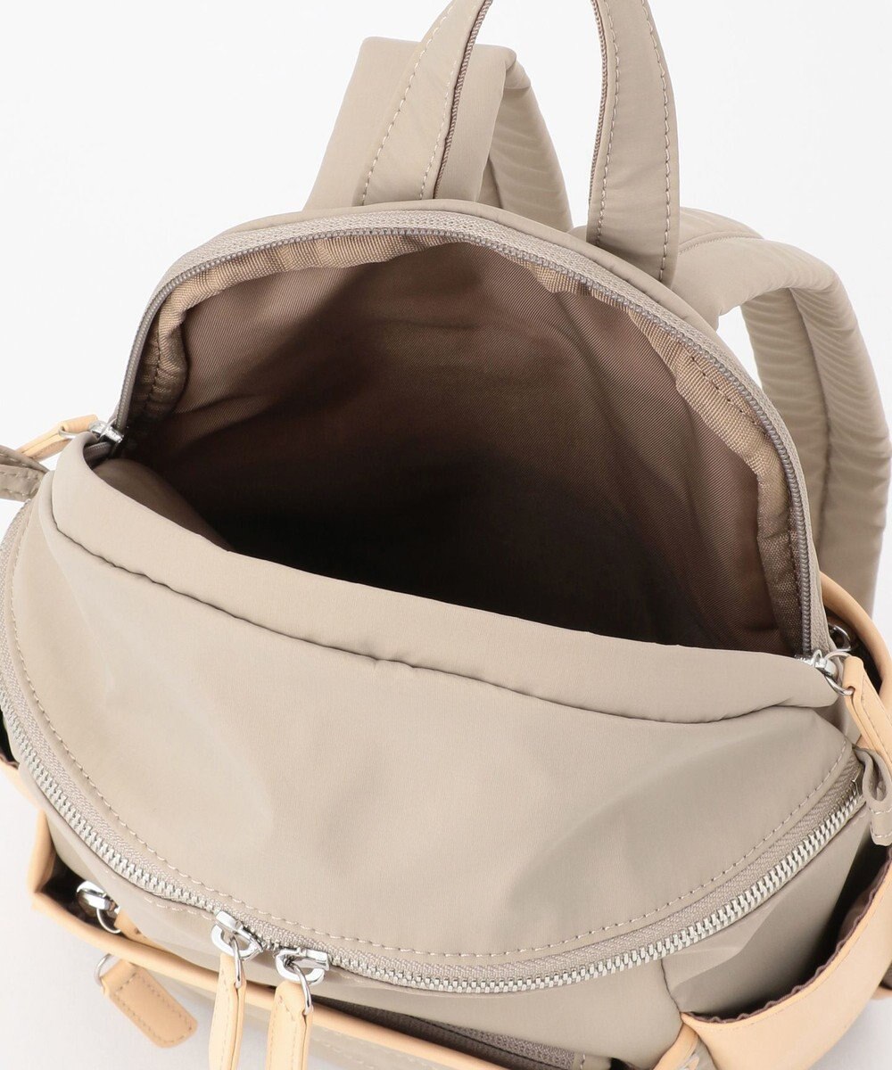 Y'SACCS 【ナイロンタフタ×リサイクルレザー】デイリーミニリュック 