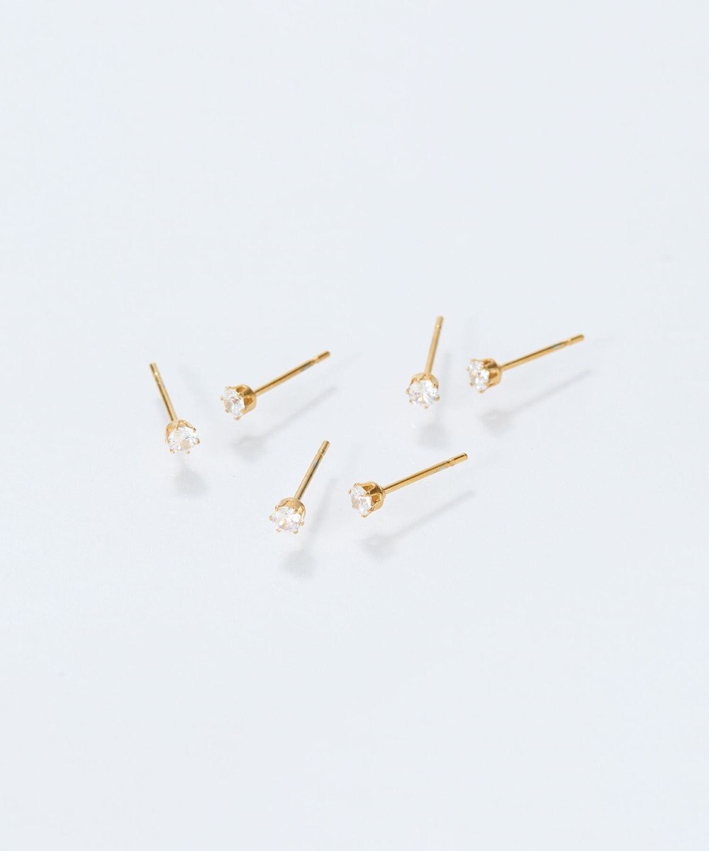 Phoebe 【金属アレルギー対応】ビジューピアス　ゴールド/サージカルステンレス（片耳） 