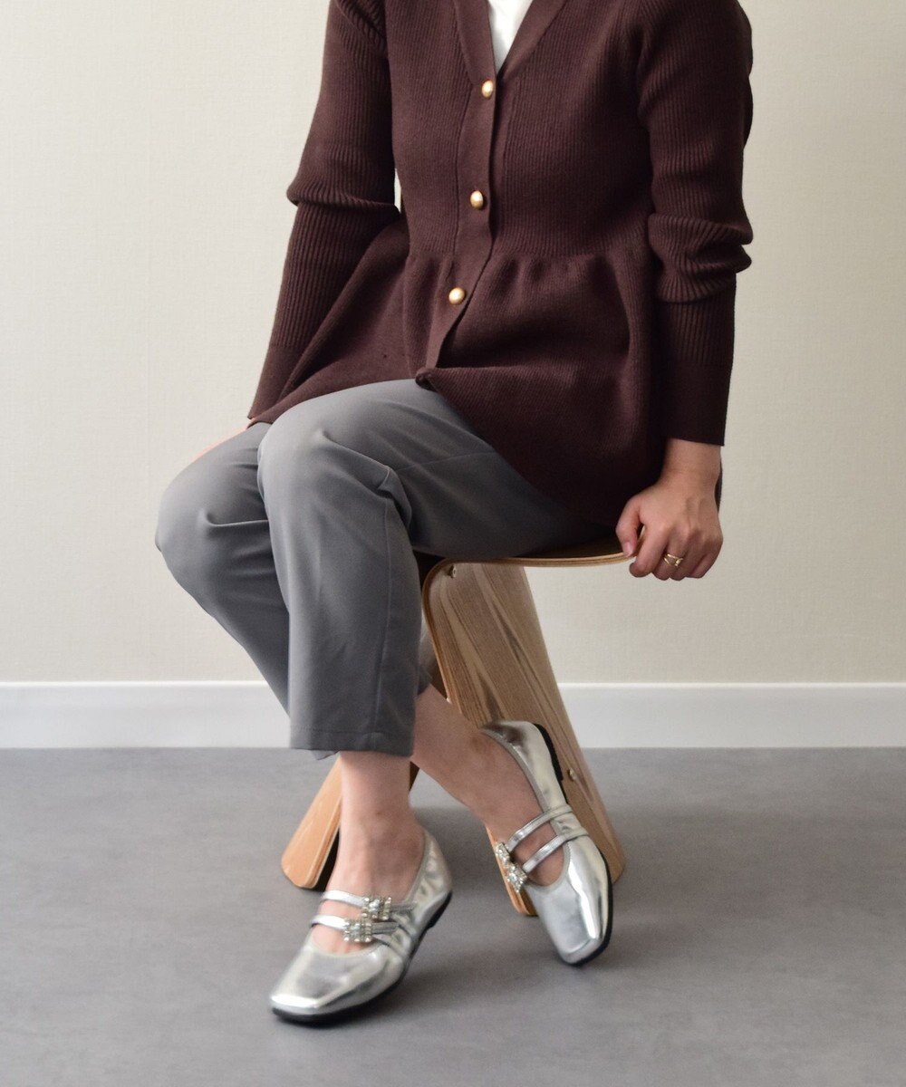 Bridget Birkin 【PARADIS COULEUR】ビジューバックルダブルストラップバレエ 