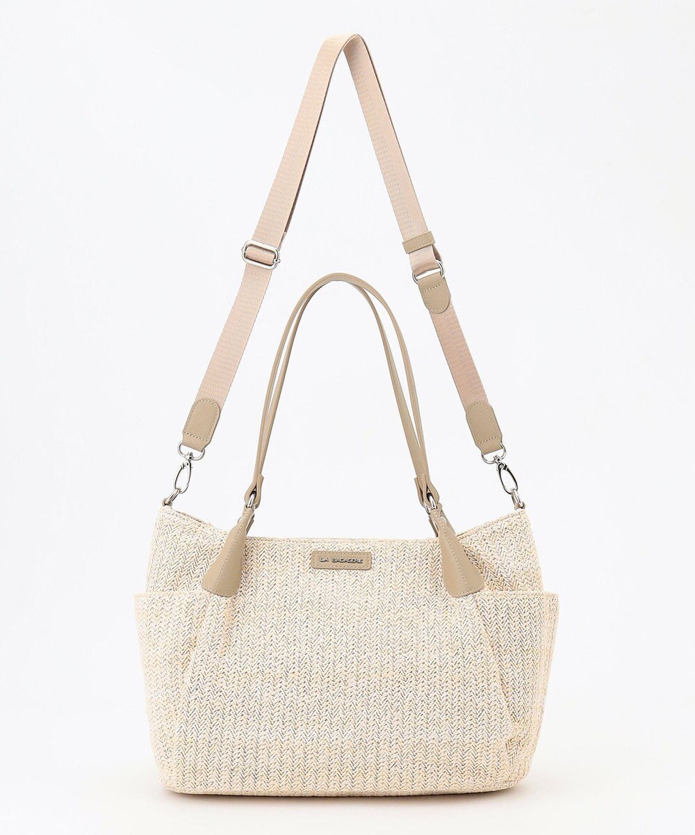 LA BAGAGERIE つまみハンドル　サマー2wayトートバッグ 