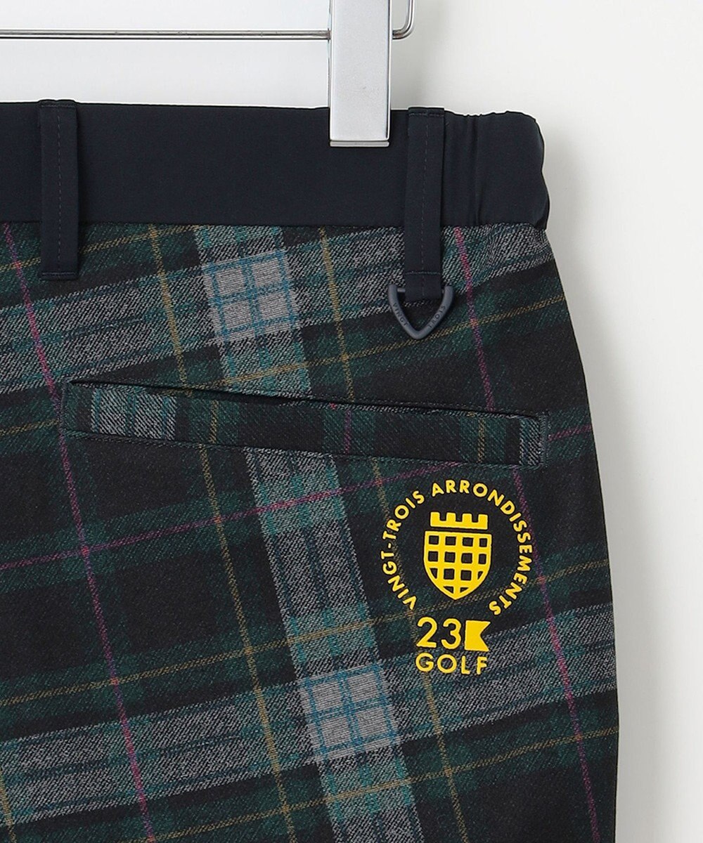 23区GOLF 【MEN】【ストレッチ】チェック柄プリント パンツ 