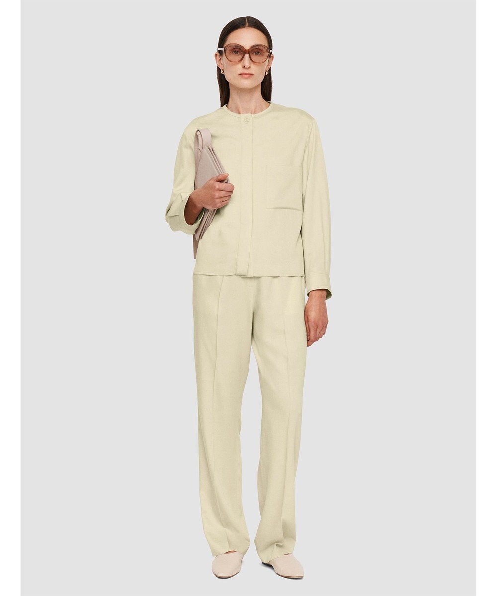 JOSEPH ソフトビスコーステーラリング　ノーカラーシャツ 