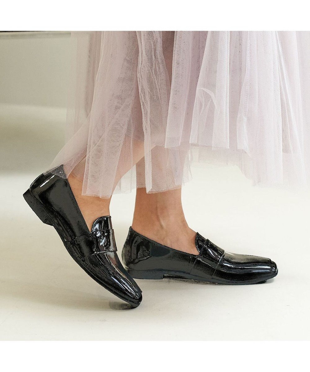 ing <ing>【WEB限定】レザーベルトローファー 