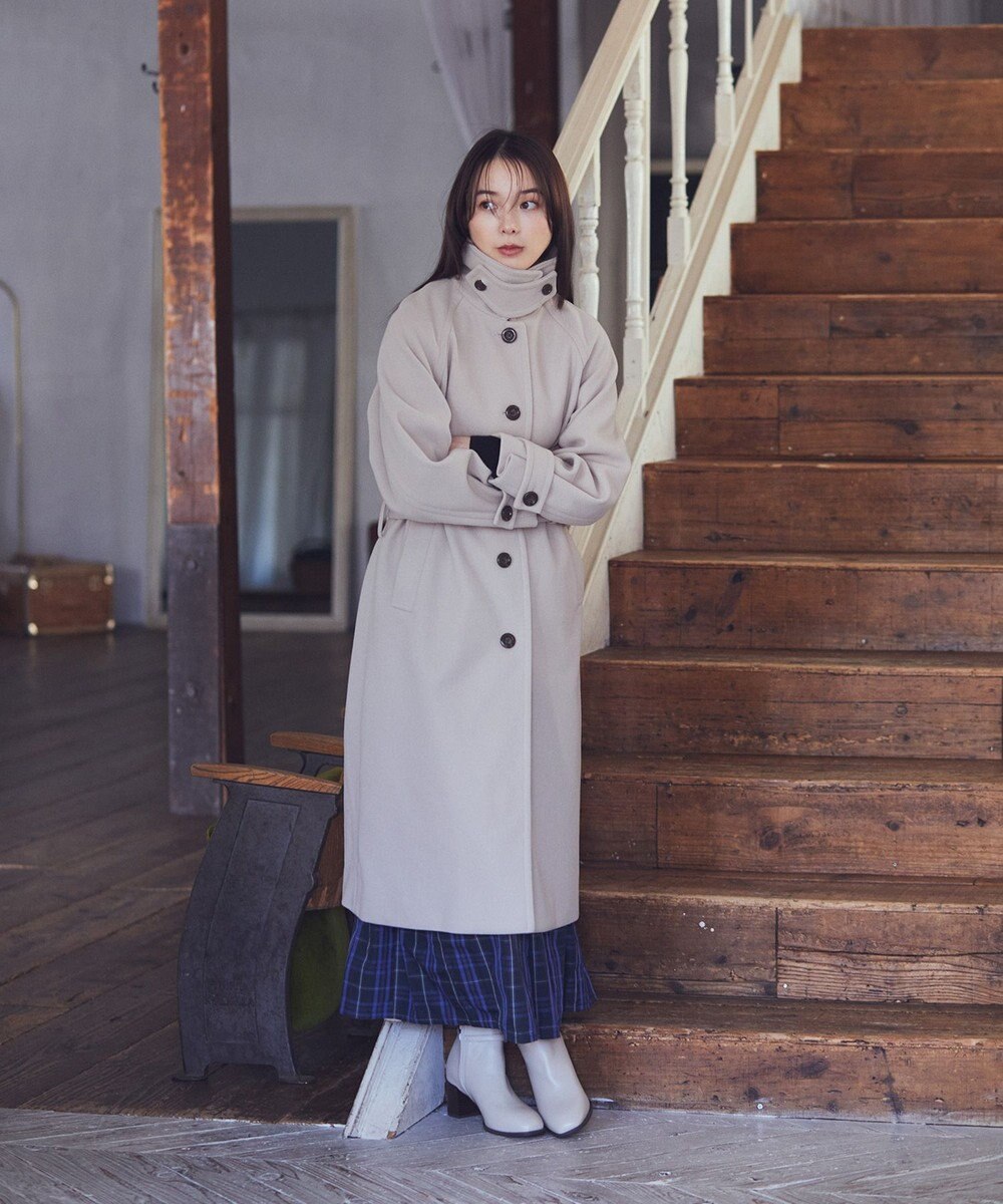 earth music&ecology 2WAYカラーロングコート 