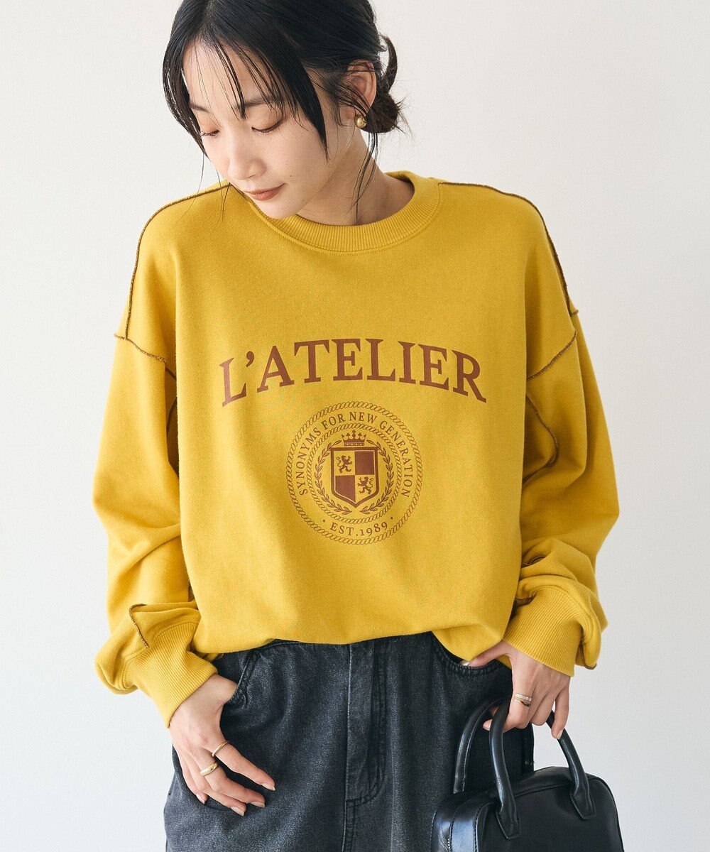 CRAFT STANDARD BOUTIQUE 配色ロゴメロープルオーバー 