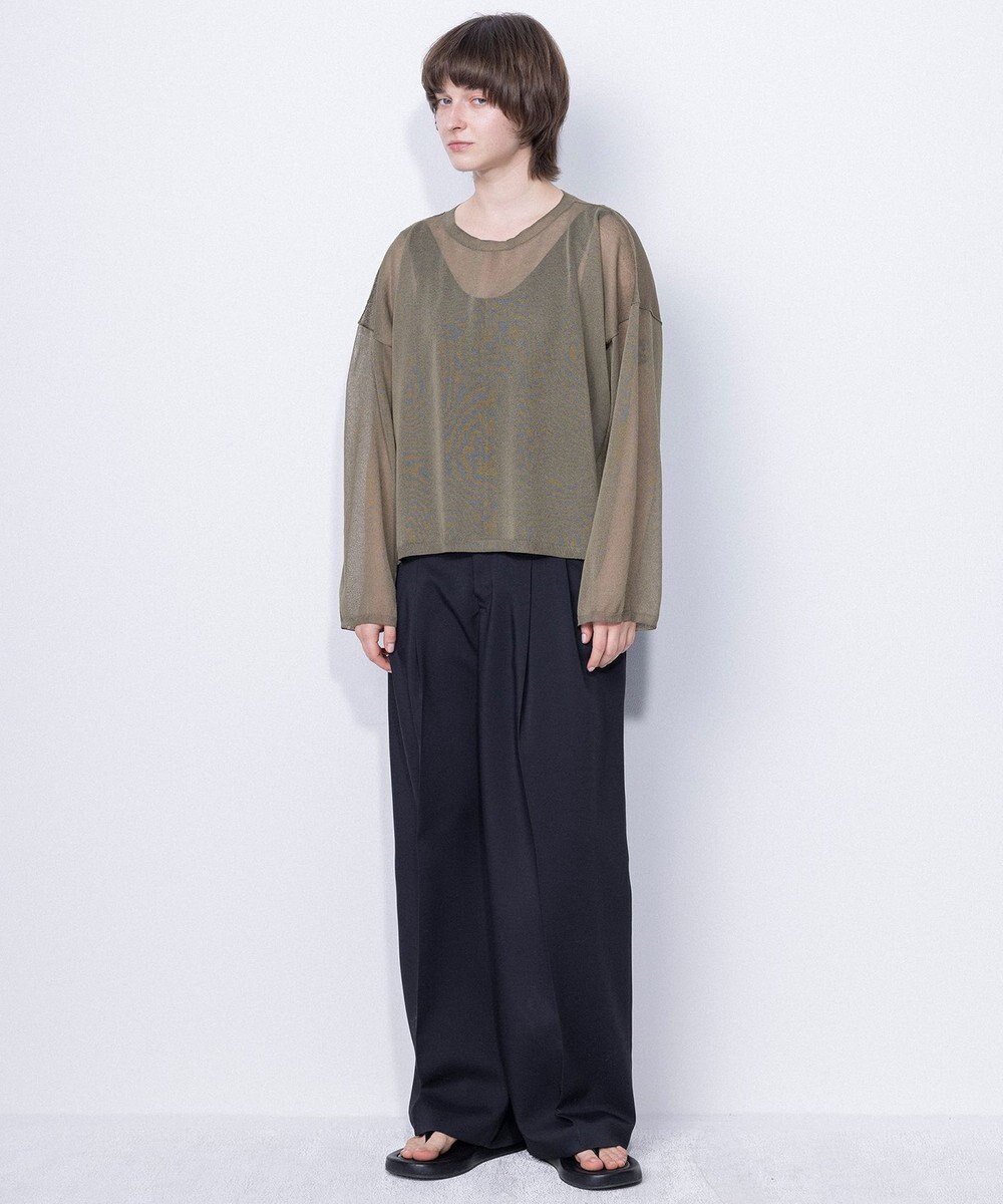 NAVE 【ReNAVE・洗える】シアーニット ロングスリーブ 