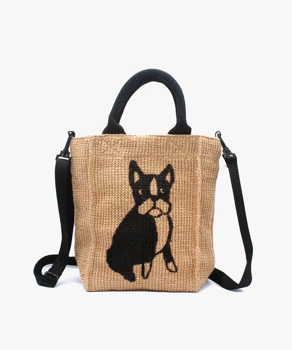 general design store 【FABRICO】マーク 縦型ジュートバッグ ミニ NATURAL-dog