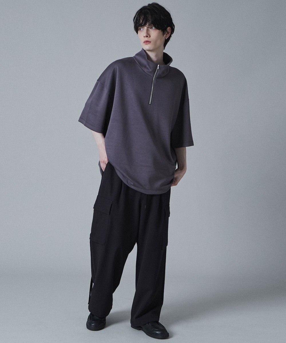 WEGO ドロストスーパーBIGハーフジップT（S） 