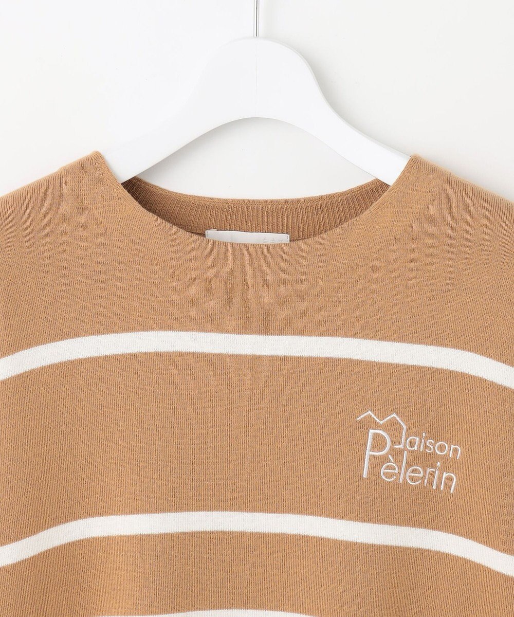 自由区 L コットンウールハイゲージボーダー ニット 