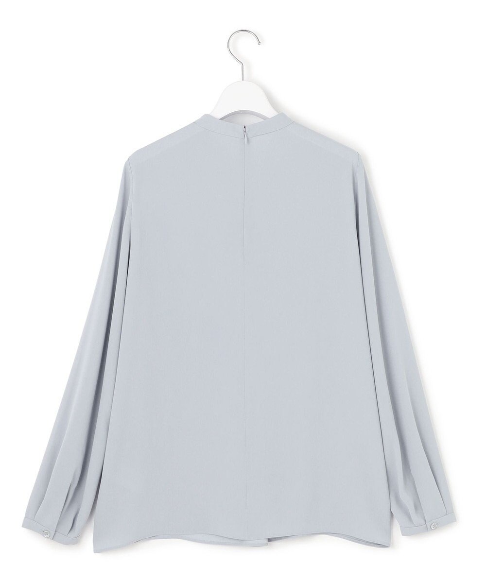 ICB L 【接触冷感・UVケア・速乾・洗える】BackSatinAmunzen ハイネックブラウス 