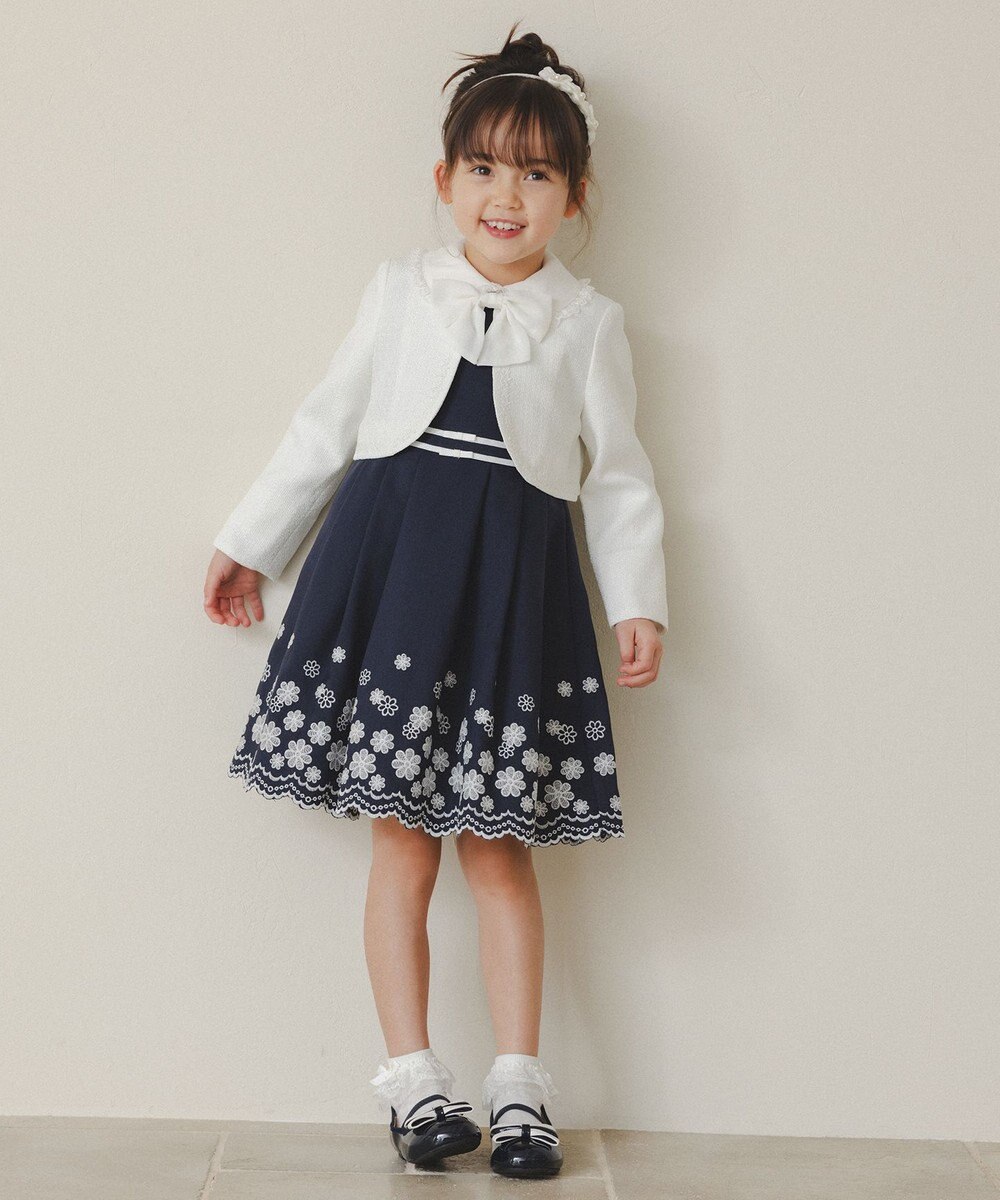 ANY KIDS ノーカラーボレロジャケット 