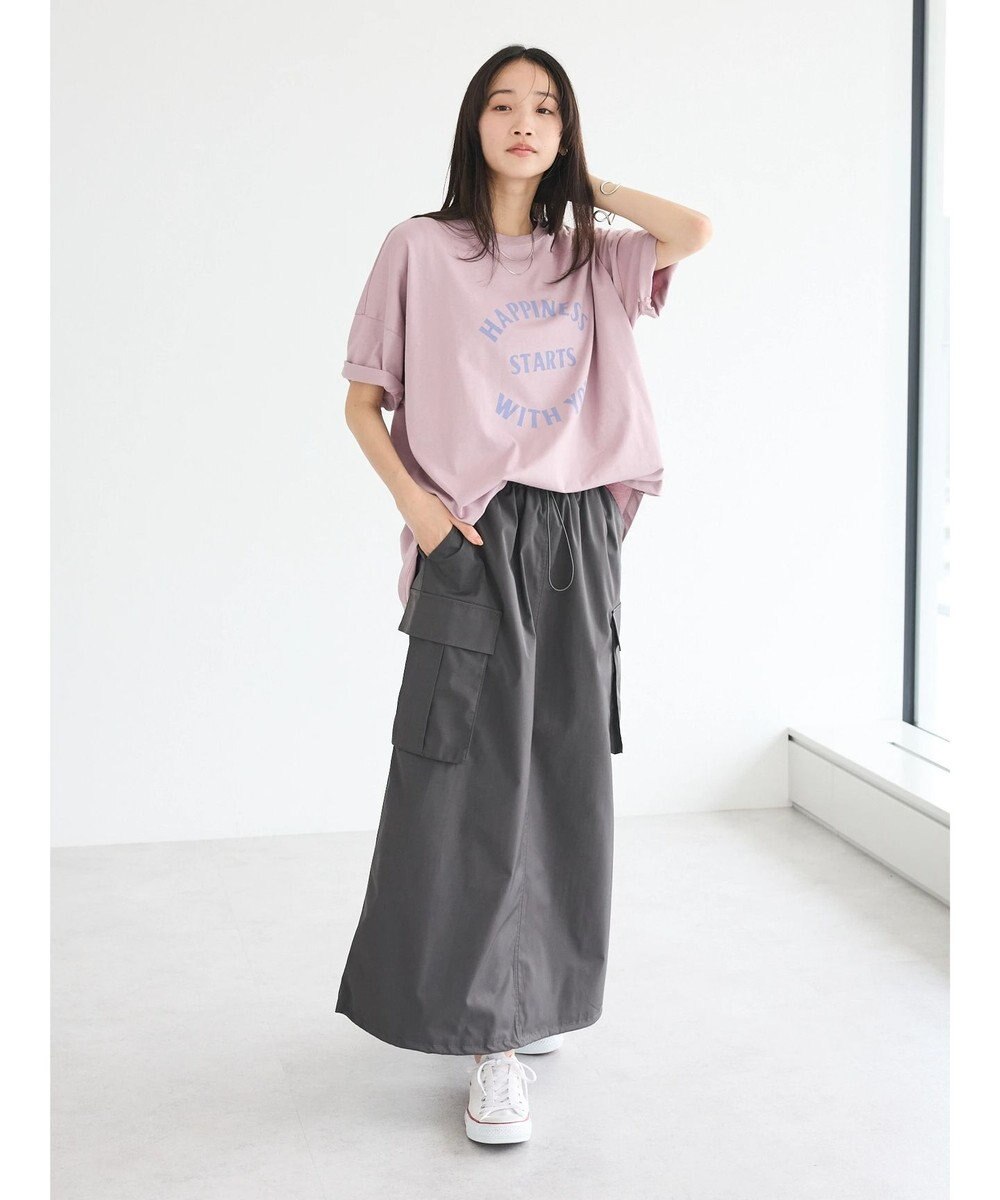 CRAFT STANDARD BOUTIQUE シルケット天竺　ロゴＰＴ裾ラウンドチュニックＳ／Ｓ 