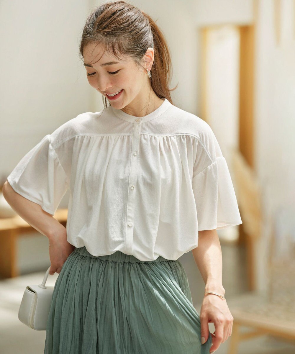 組曲 L 【速乾】ドライタッチ フレア袖トップス 