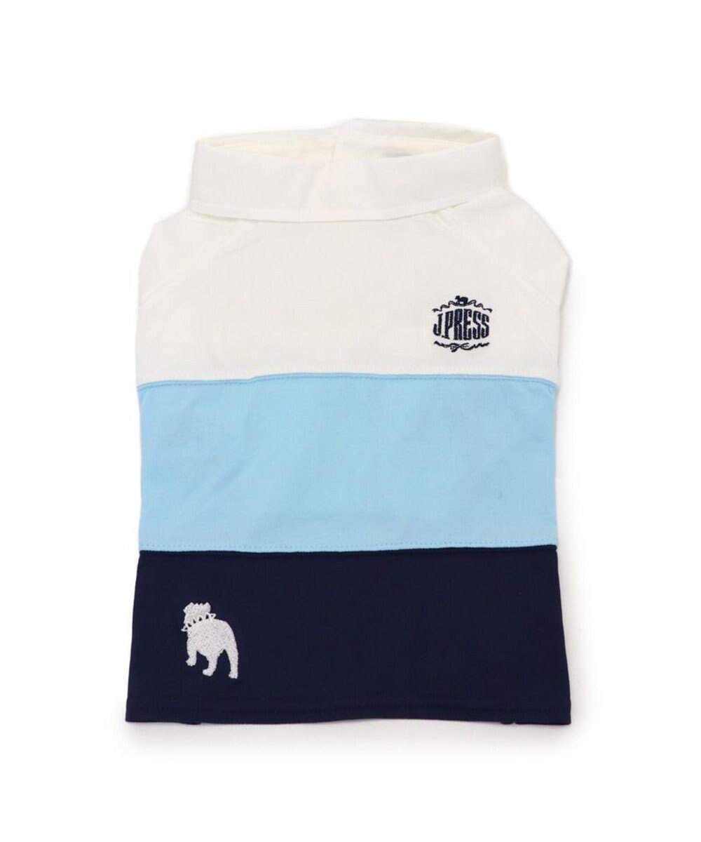 PET PARADISE J.PRESS スキッパーポロシャツ トリコロール 小型犬 