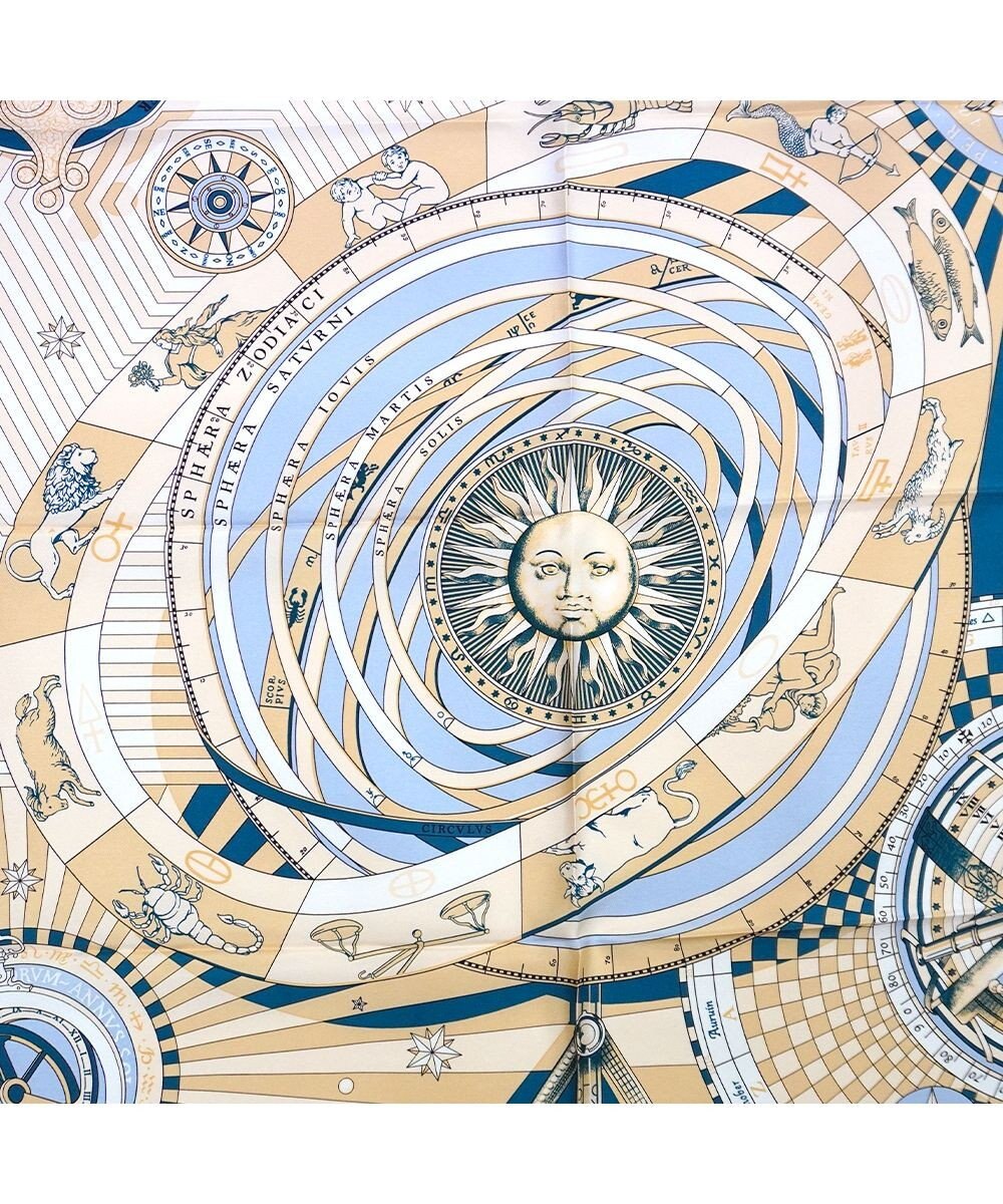 Marca ＜春の新色！＞【Marcaオリジナル】12宮   大判 シルクツイル スカーフ 