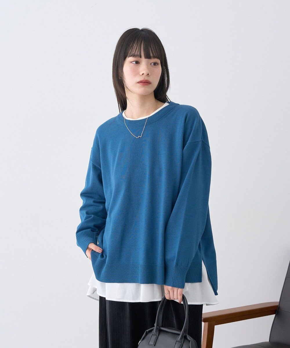 earth music&ecology 【洗濯機洗い可】レンチング(TM)エコヴェロ(TM)(チュニック) 