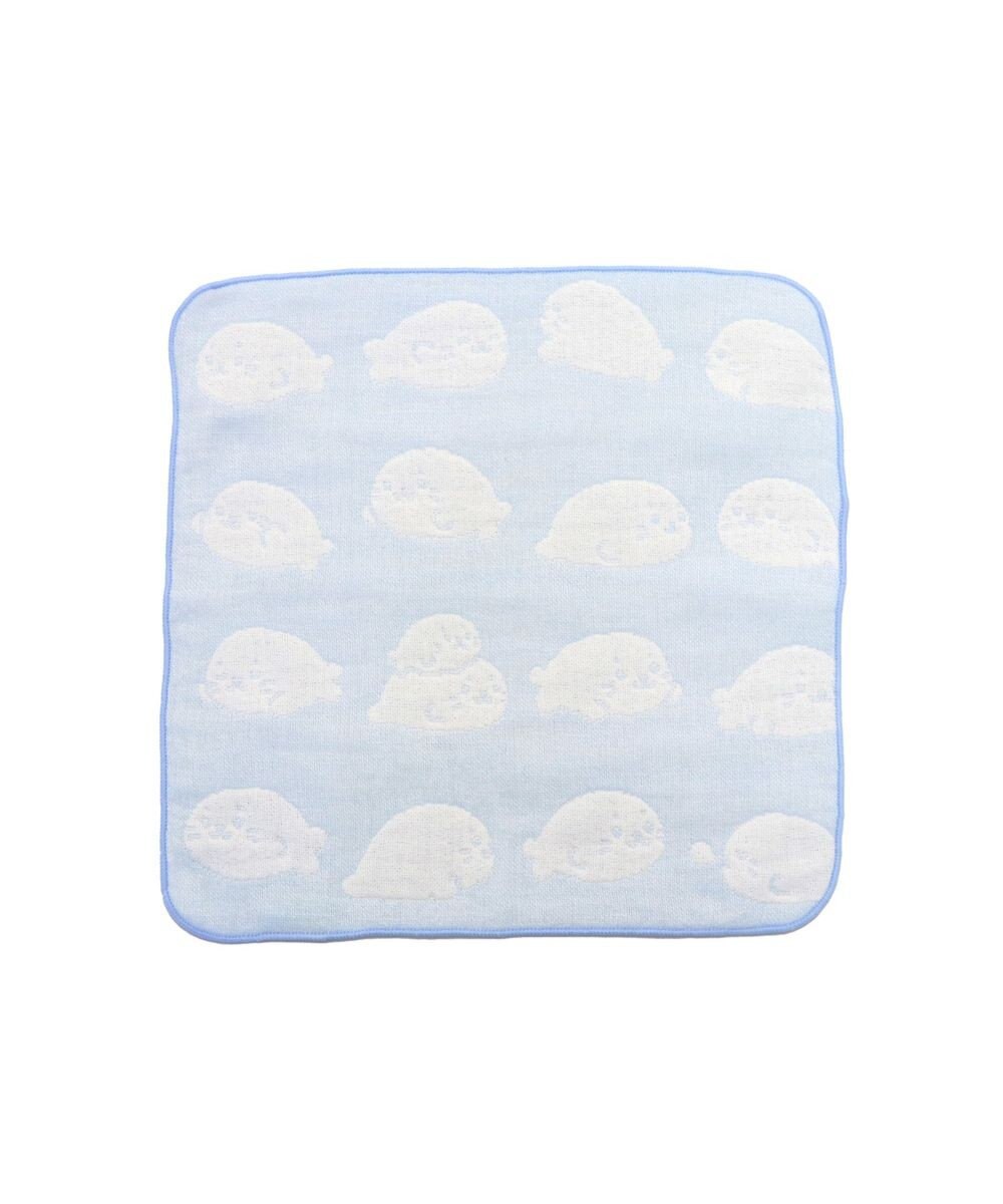 Mother garden しろたん いっぱい柄 6重ガーゼ ミニタオル 