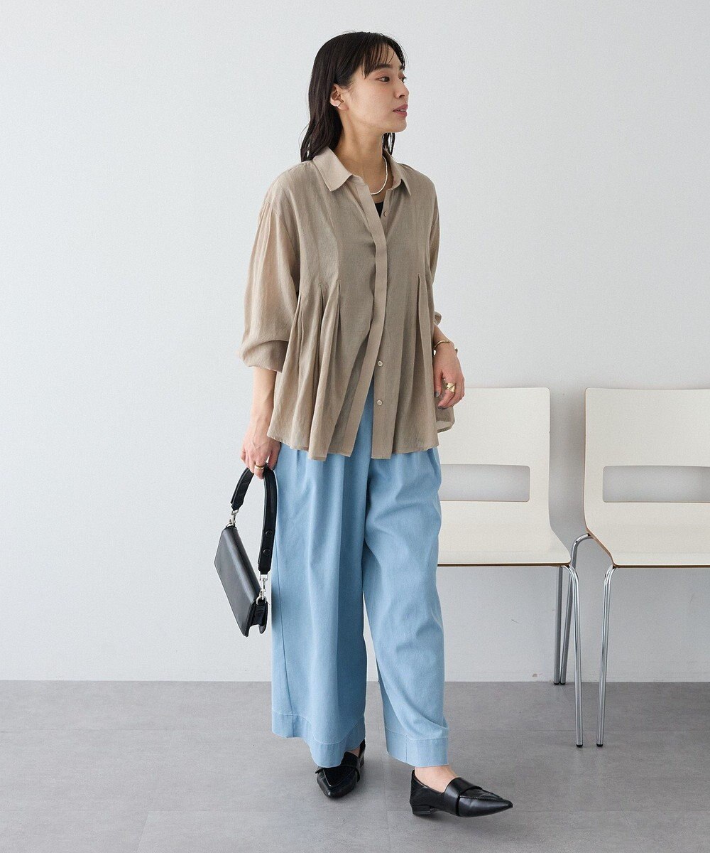 CRAFT STANDARD BOUTIQUE ヴィンテージボイルタックフレアシャツ 