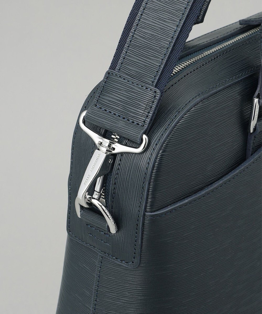 GOTAIRIKU 日本製【PELLE MORBIDA】型押しレザー ブリーフバッグ 