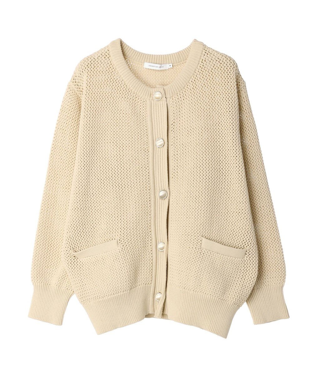 AMERICAN HOLIC エコカルットクルーネックカーディガン 