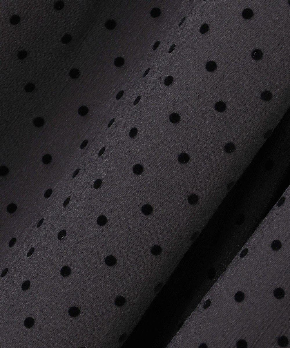 23区 【一部店舗限定/洗える】クレープドットフロッキー スカート 