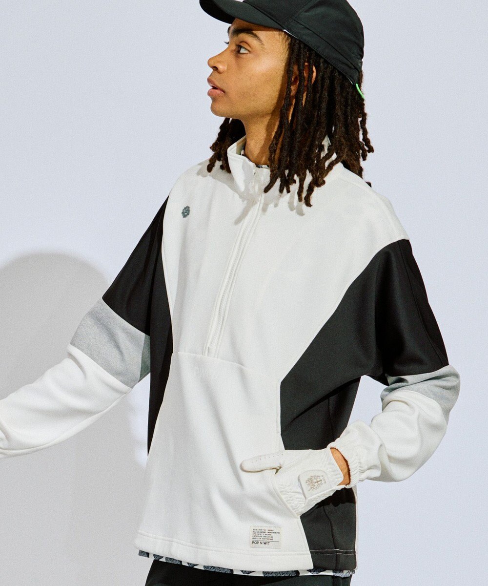 PW CIRCULUS 【MEN】カラーブロッキング プルオーバー ゴルフ 