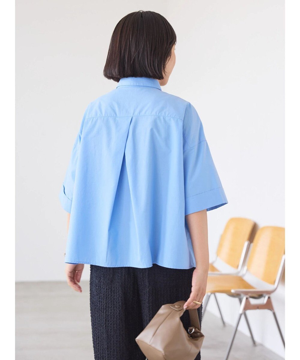 AMERICAN HOLIC イージーケア５分袖バックタックシャツ 