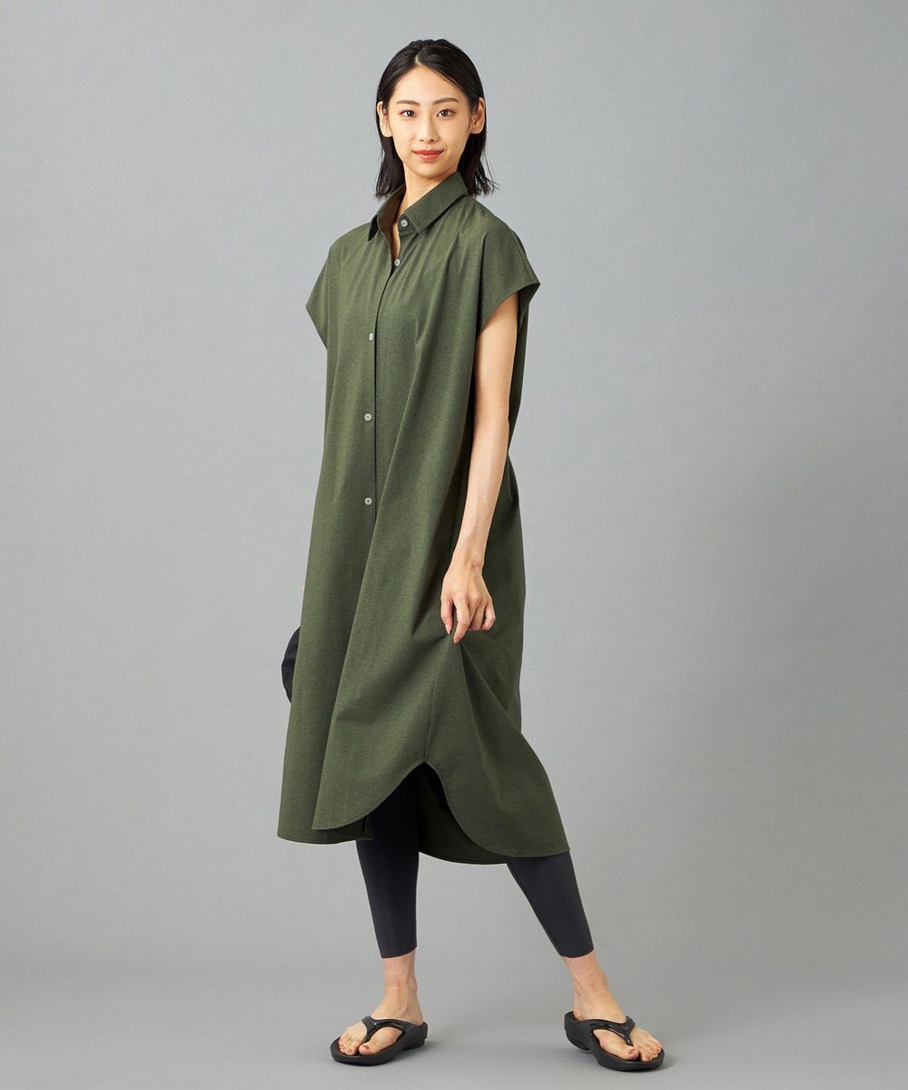 Chacott Chacott BALANCE EasyCare+ シャツワンピース 