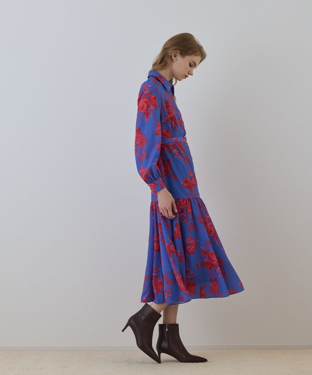 GRACE CONTINENTAL ブーケフラワープリントワンピース 