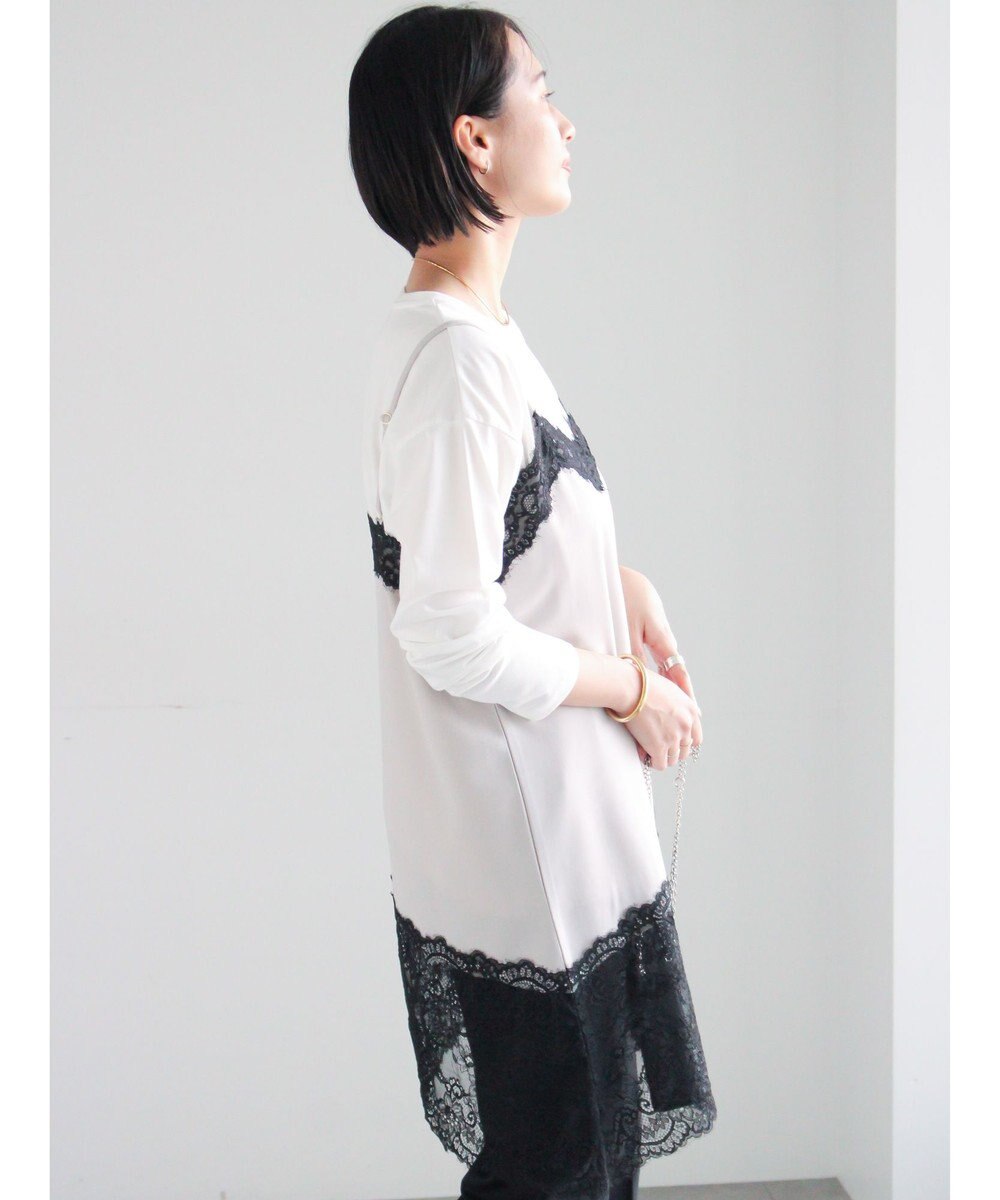 Te chichi イレギュラーヘムレイヤードレースキャミ 