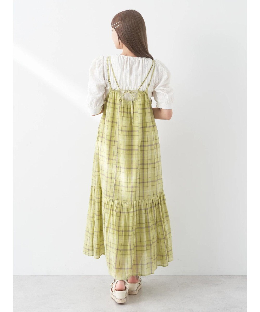 earth music&ecology マドラスチェックキャミワンピース 