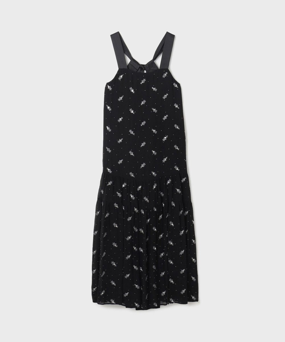 GRACE CONTINENTAL フラワー刺繍ノースリーブワンピース 