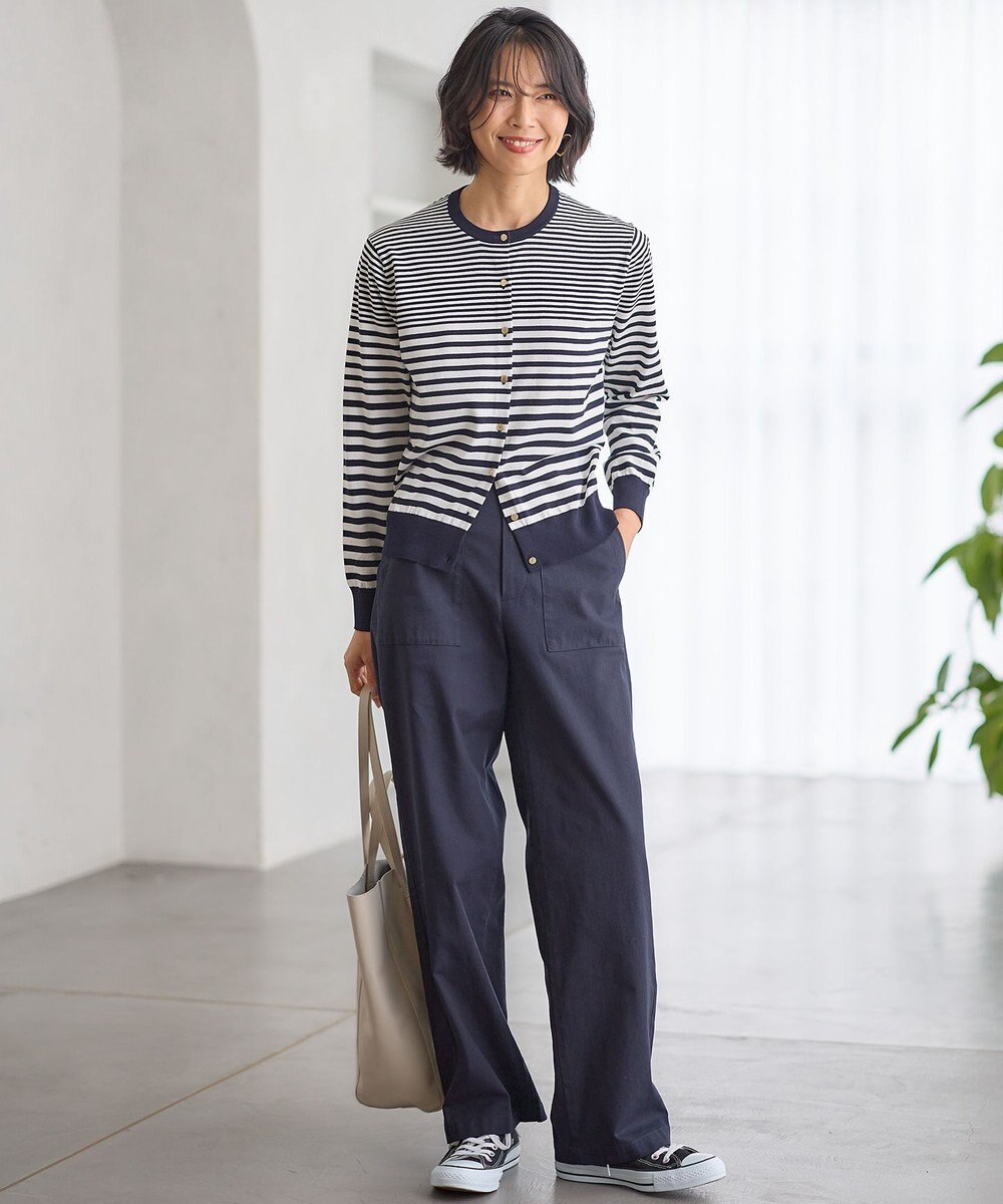 23区 【Oggi4月号掲載/洗える】スラブツイルストレッチ ベイカー パンツ 