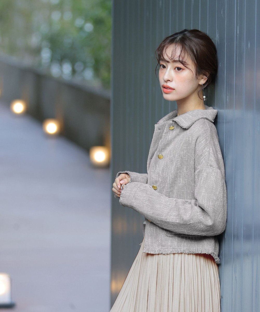 Tiaclasse 【洗える】ツイードジャケット 