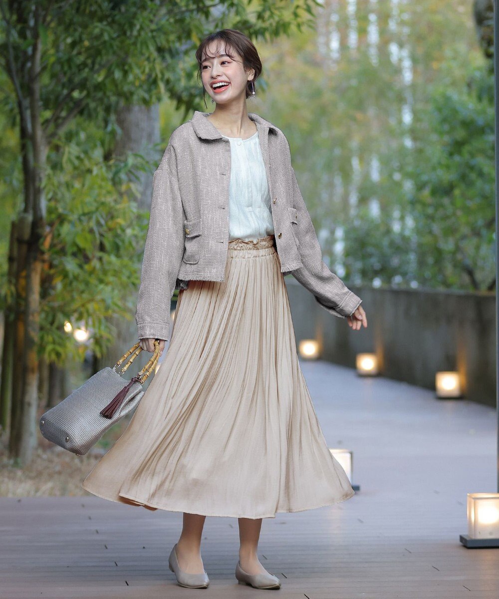 Tiaclasse 【洗える】ツイードジャケット 