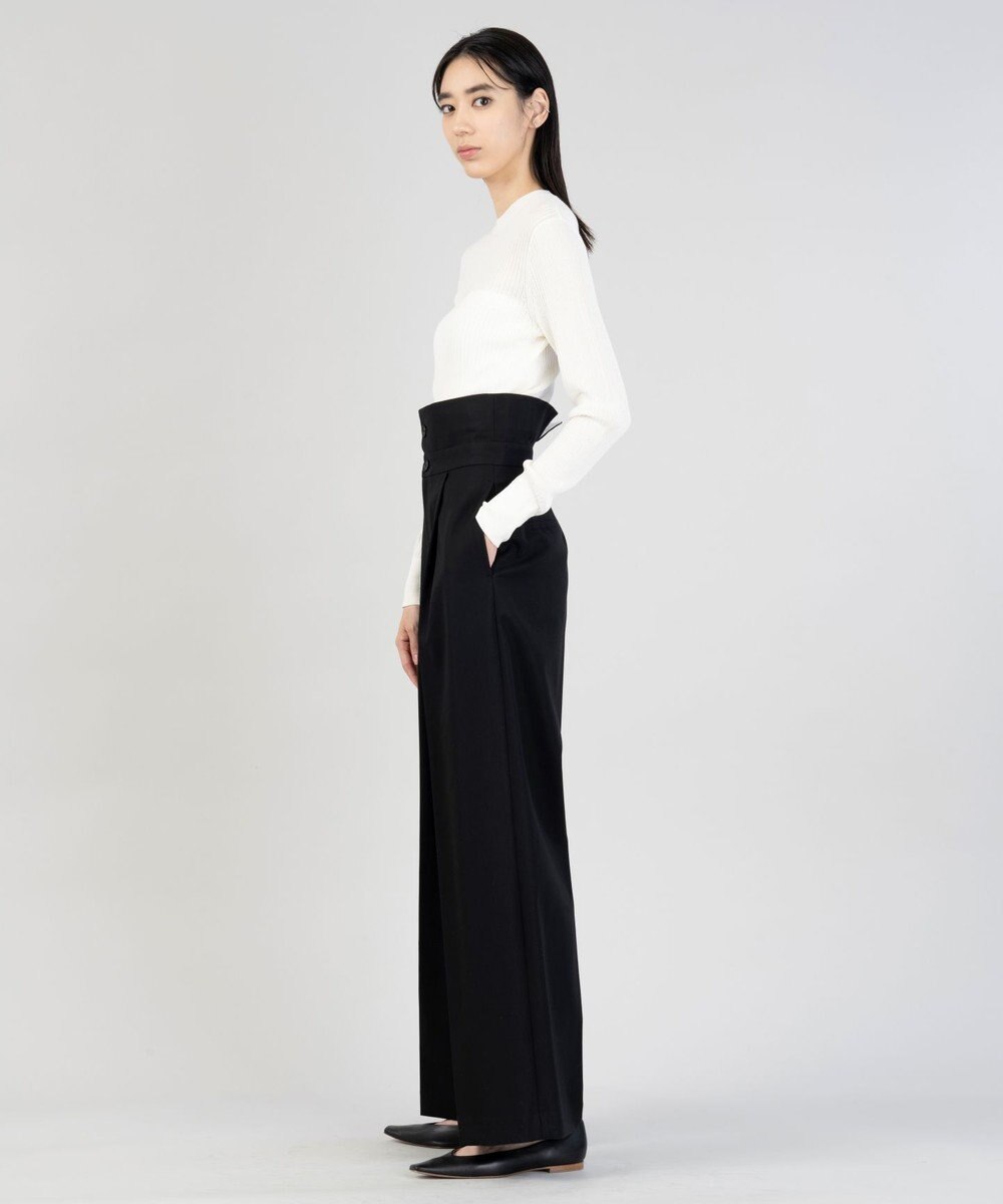 23区 【エステータ】シアーニット 長袖リブ 