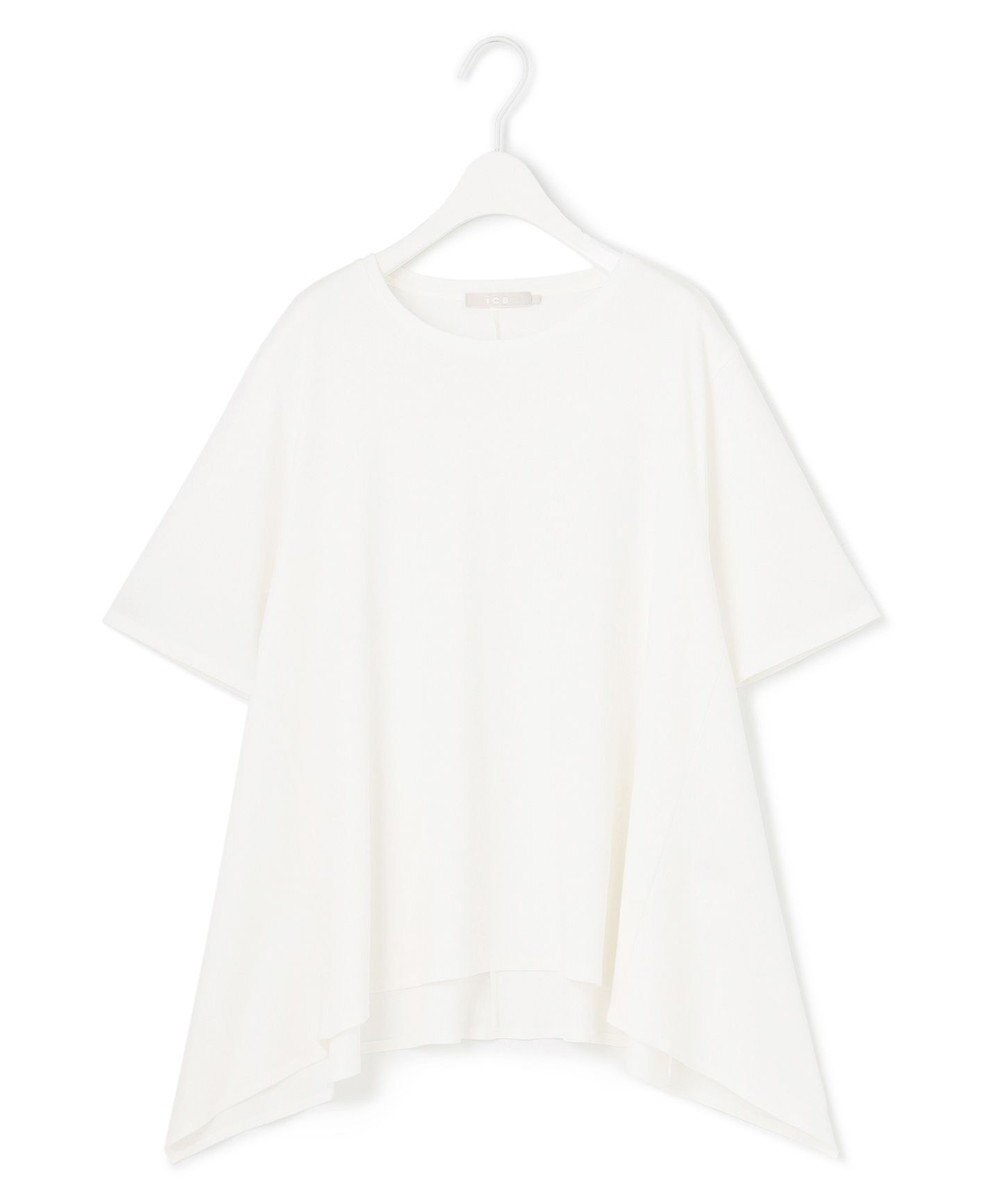 ICB L 【接触冷感・洗える】グレースジャージー デザインプルオーバー 