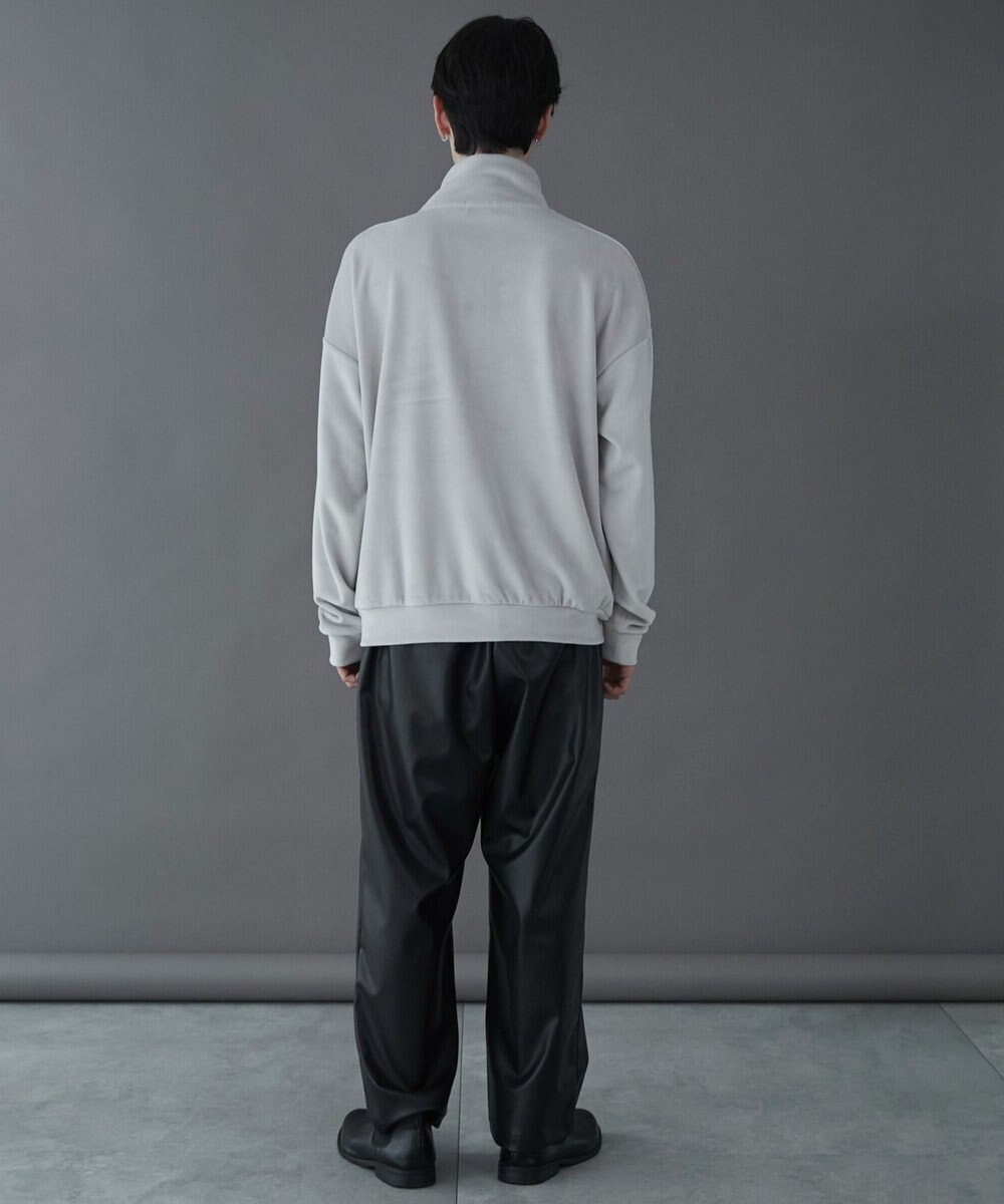 WEGO 【ユニセックス着用ITEM】マイクロシャギーワンポイントハーフZIPプルオーバー 